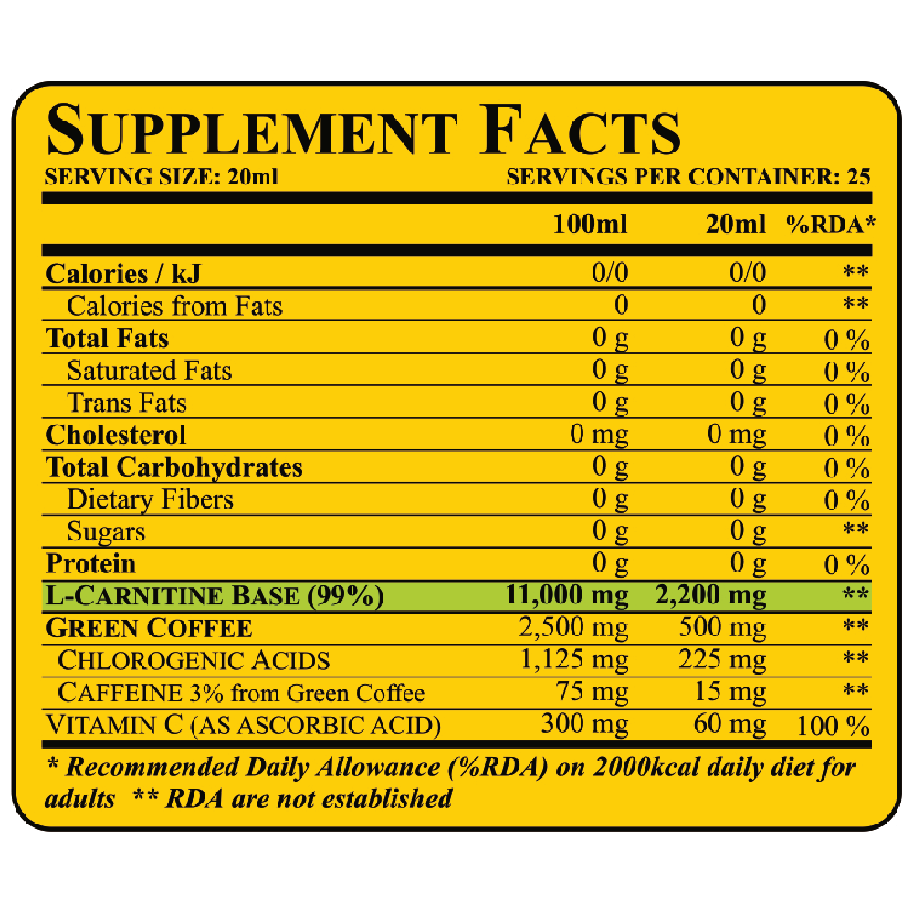 L-Carnitine 55,000 mg